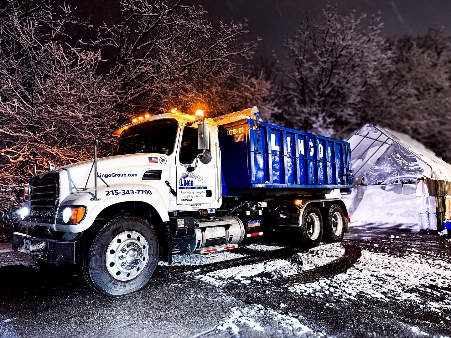 commercial snow removal bucks county