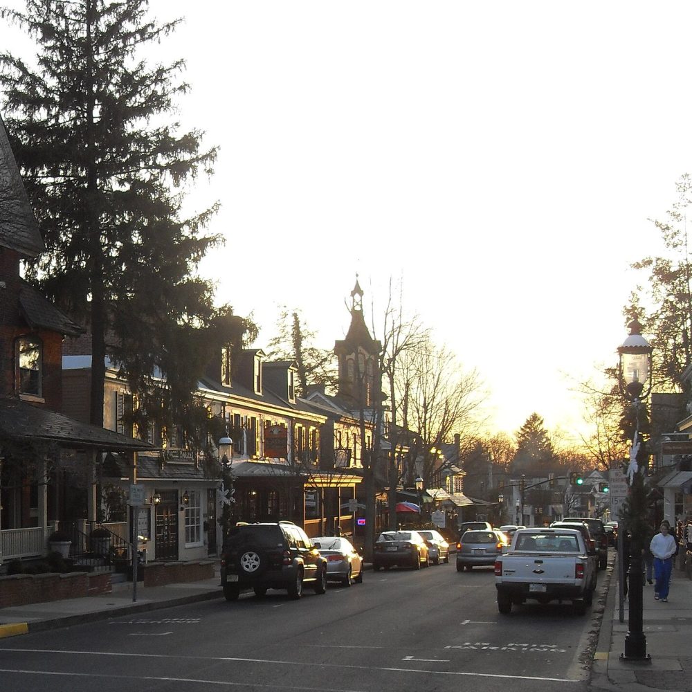 Main Street in Doylestown, Bucks County, Pennsylvania